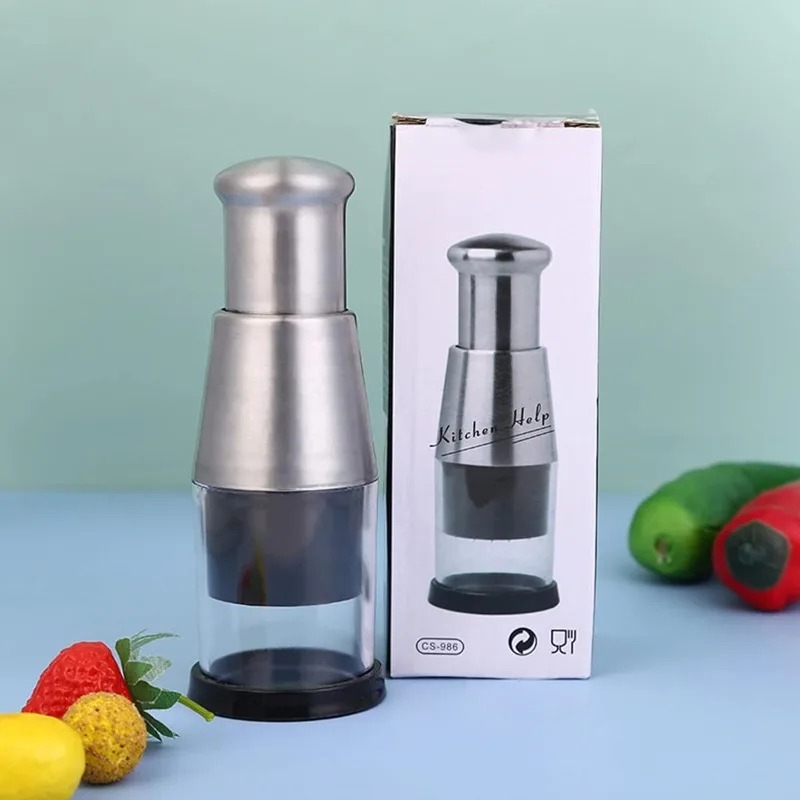 Manual Garlic Press - مفرمة ثوم يدوية من الفولاذ المقاوم