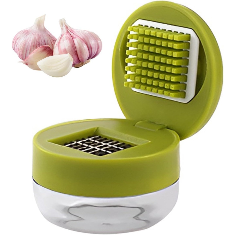 Manual Garlic Press - 1 عصارة ثوم يدوية ومفرمة، كسارة