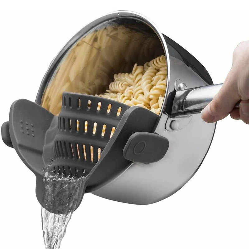 Kitchen Gadgets Pasta - مصفاة مطبخ من السيليكون قابلة للتركيب