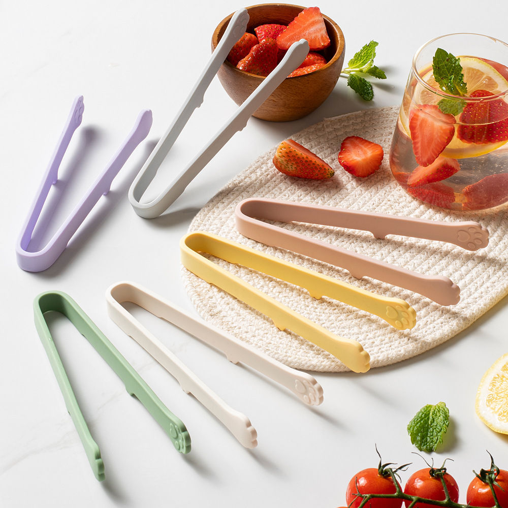 Healthy Kitchen Gadgets - لطيف القط باو سيليكون ملقط طعام