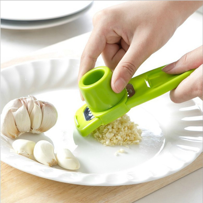 Manual Garlic Press - 1 حزمة مطحنة الثوم الصغيرة الإبداعية