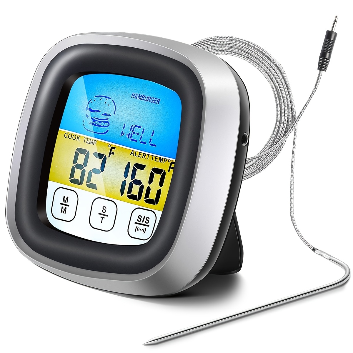 Instant Read Thermometer - ميزان حرارة رقمي للحوم مع مؤقت