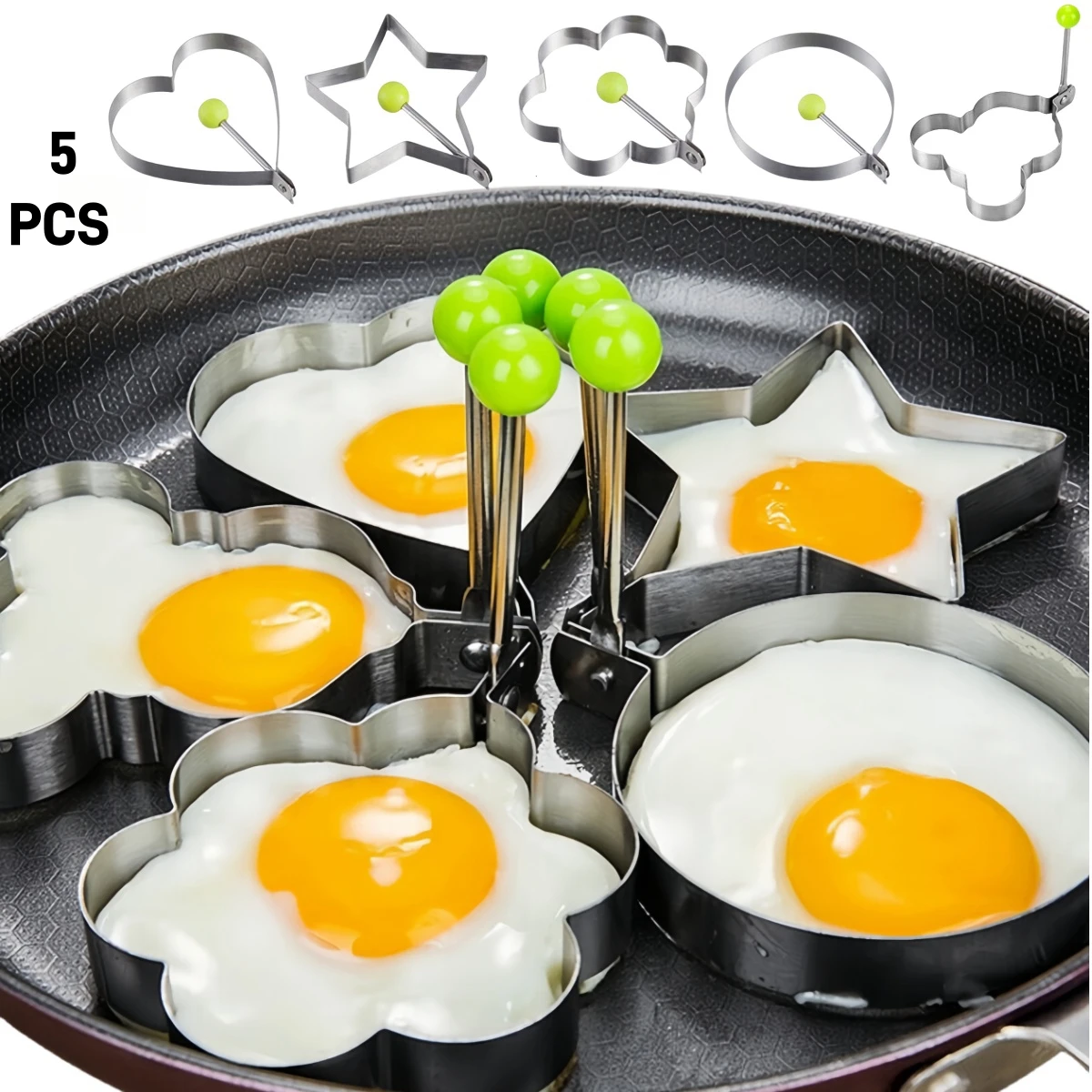 Kitchen Gadgets You Must Have - قالب بيض مقلي فاخر من الفولاذ