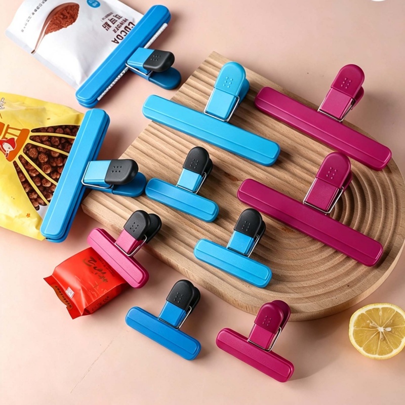 Kitchen Gadgets Ninja - 4 قطع من مشابك تثبيت الأكياس