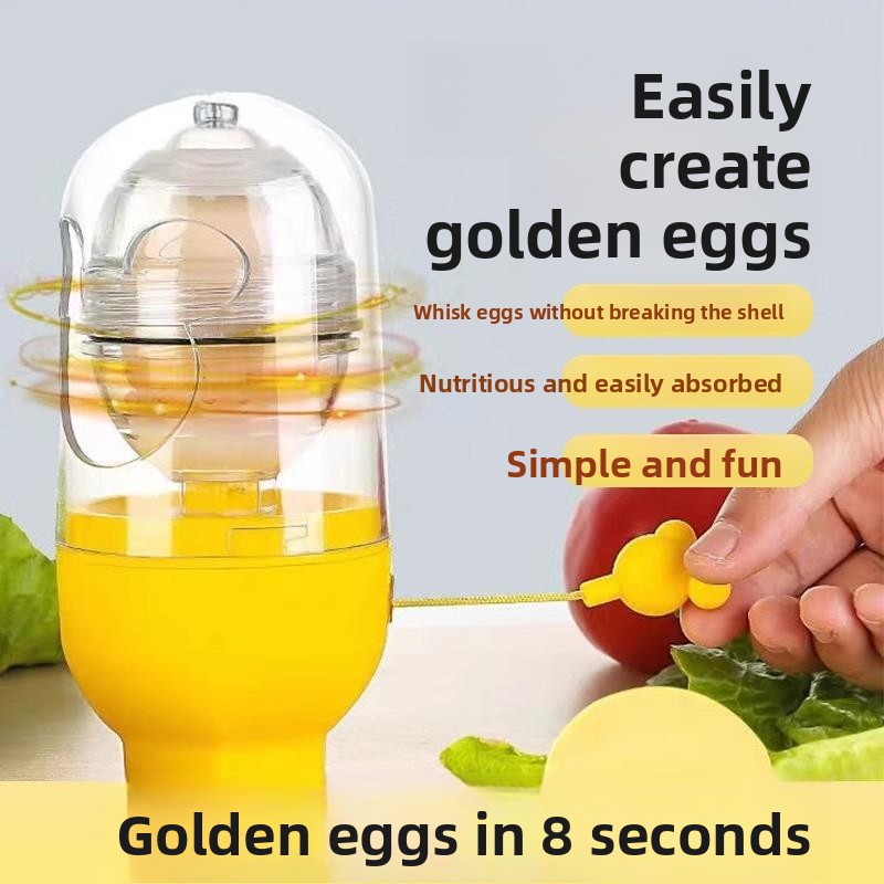Kitchen Gadgets In China - أداة يدوية لخفق صفار البيض الذهبي،