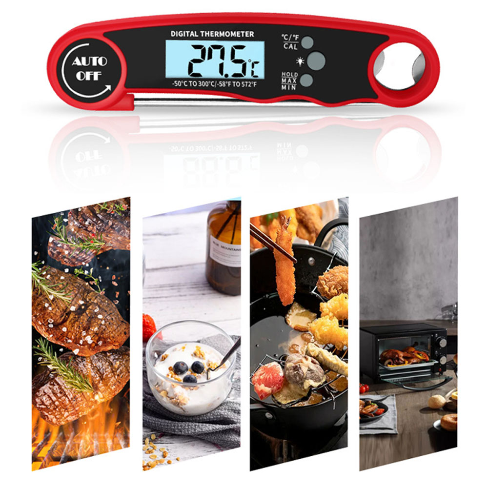 Kitchen Gadgets Essential - ميزان حرارة رقمي للحوم – ميزان