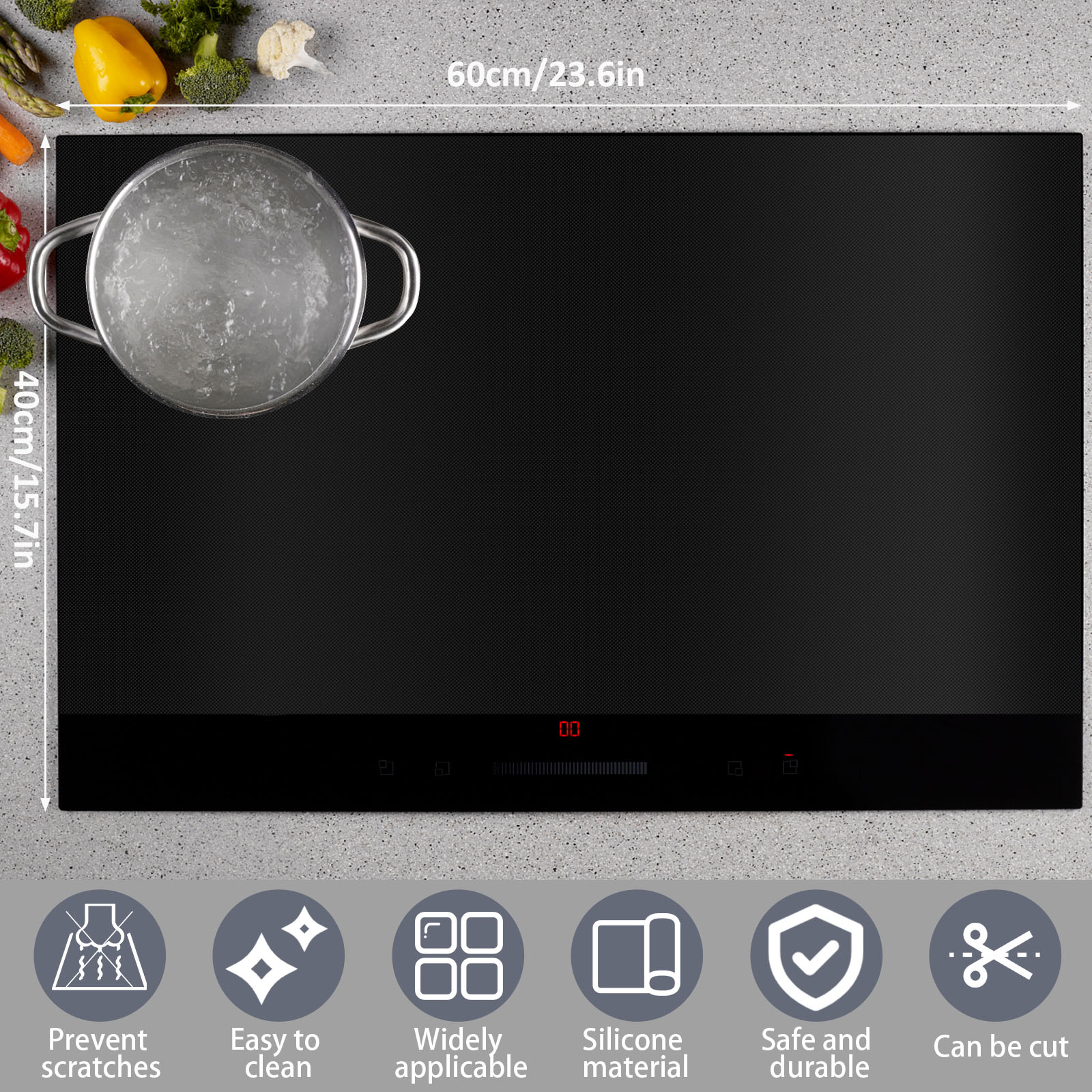 غطاء طباخ التعريفي سيليكون حصي - مراجعة Healthy Kitchen Gadgets وسعره