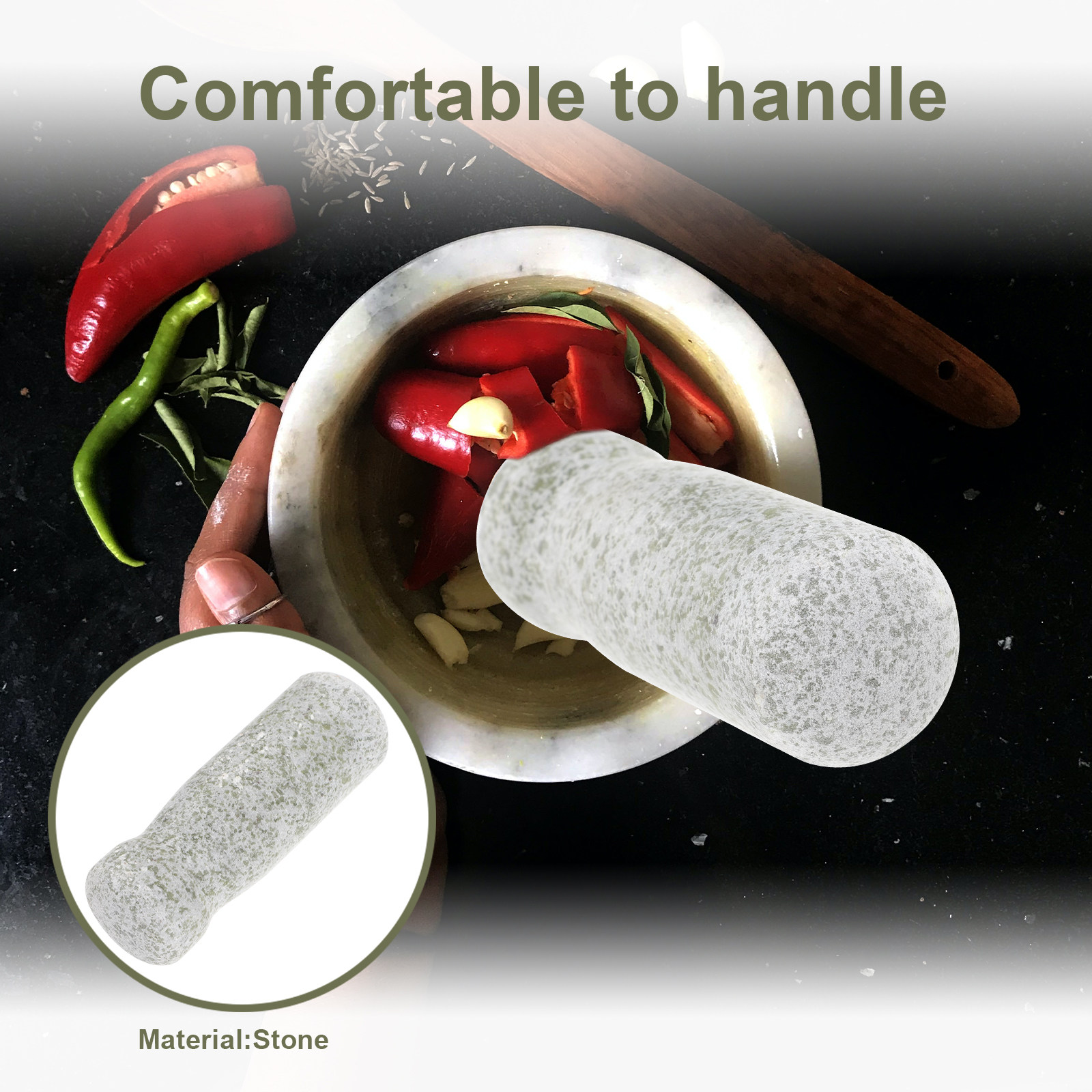 عصا طحن الثوم اليدوية المصنوعة - مراجعة Kitchen Gadgets You Must Have وسعره