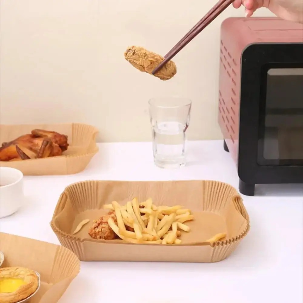 50/100 قطعة ورق قلاية هوائية م - مراجعة Kitchen Gadgets Air Fryer وسعره