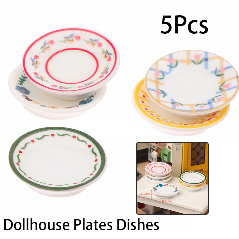 5 قطعة 1/12 دمية أطباق صغيرة أ - مراجعة Kitchen Gadgets Best وسعره