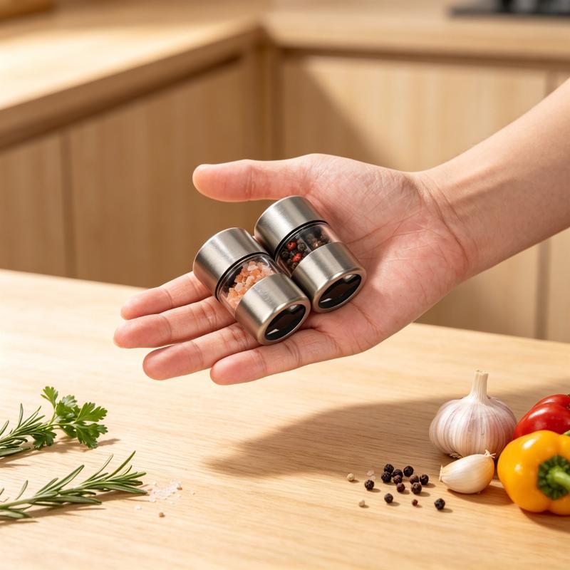 1/2 قطعة مطحنة فلفل يدوية من ا - مراجعة Kitchen Gadgets Essential وسعره