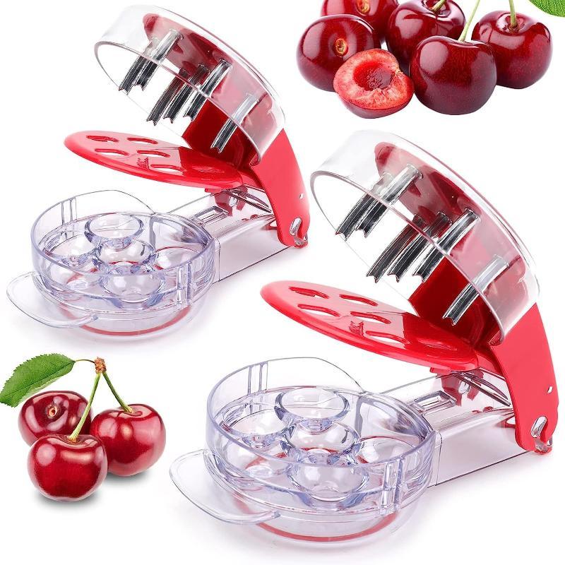 أداة إزالة نوى الكرز بـ 6 فتحا - مراجعة Cherry Pitter Tool وسعره
