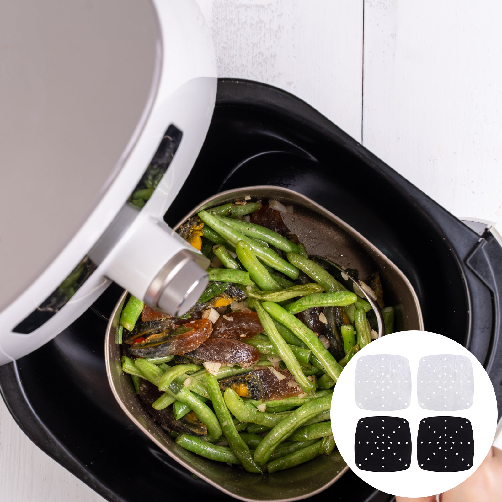 4 قطع من حصائر الخبز المقاومة  - مراجعة Kitchen Gadgets Air Fryer وسعره