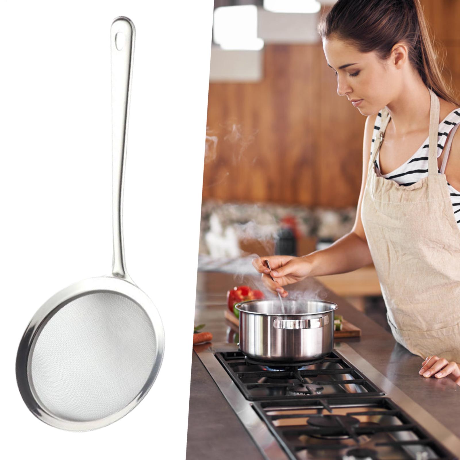 مصفاة شبكية مع مقبض غربال ملعق - مراجعة Kitchen Gadgets Pasta وسعره