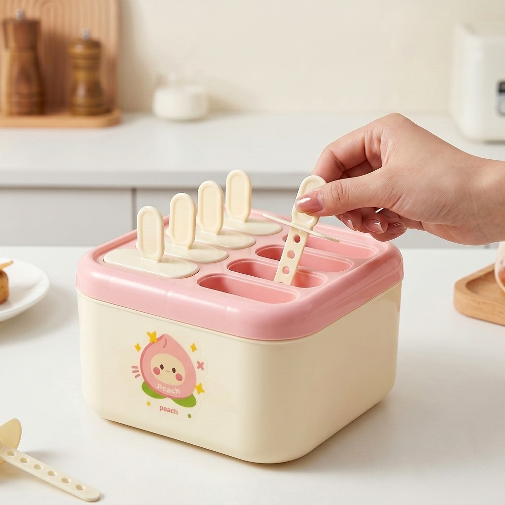 قالب مصاصات بلاستيكي مع غطاء،  - مراجعة Kitchen Gadgets For Kids وسعره