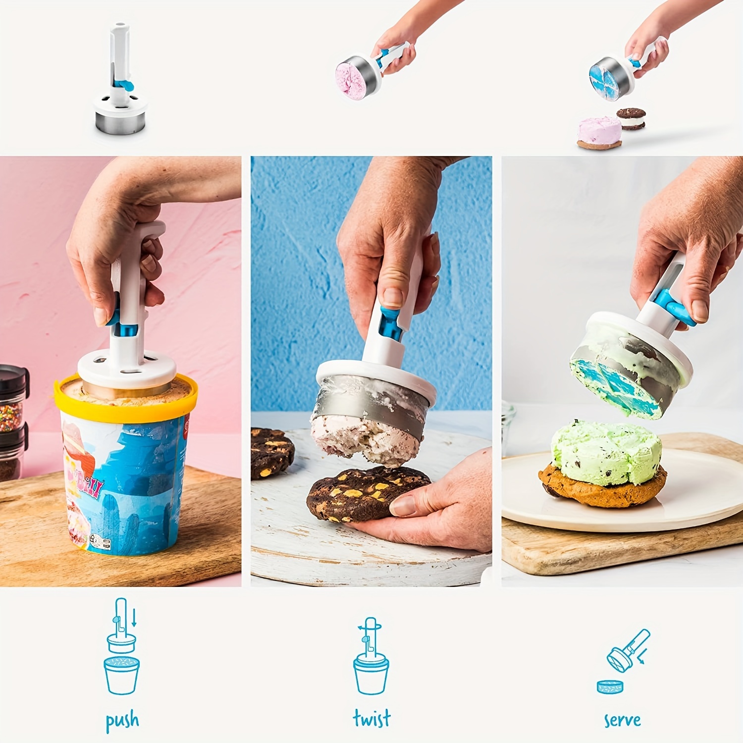 مغرفة آيس كريم مريحة - تصميم ب - مراجعة Kitchen Gadgets Essential وسعره