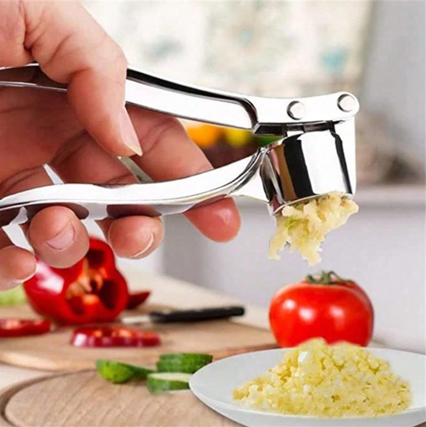 1 قطعة مكبسة الثوم، مفرمة الثو - مراجعة Manual Garlic Press وسعره
