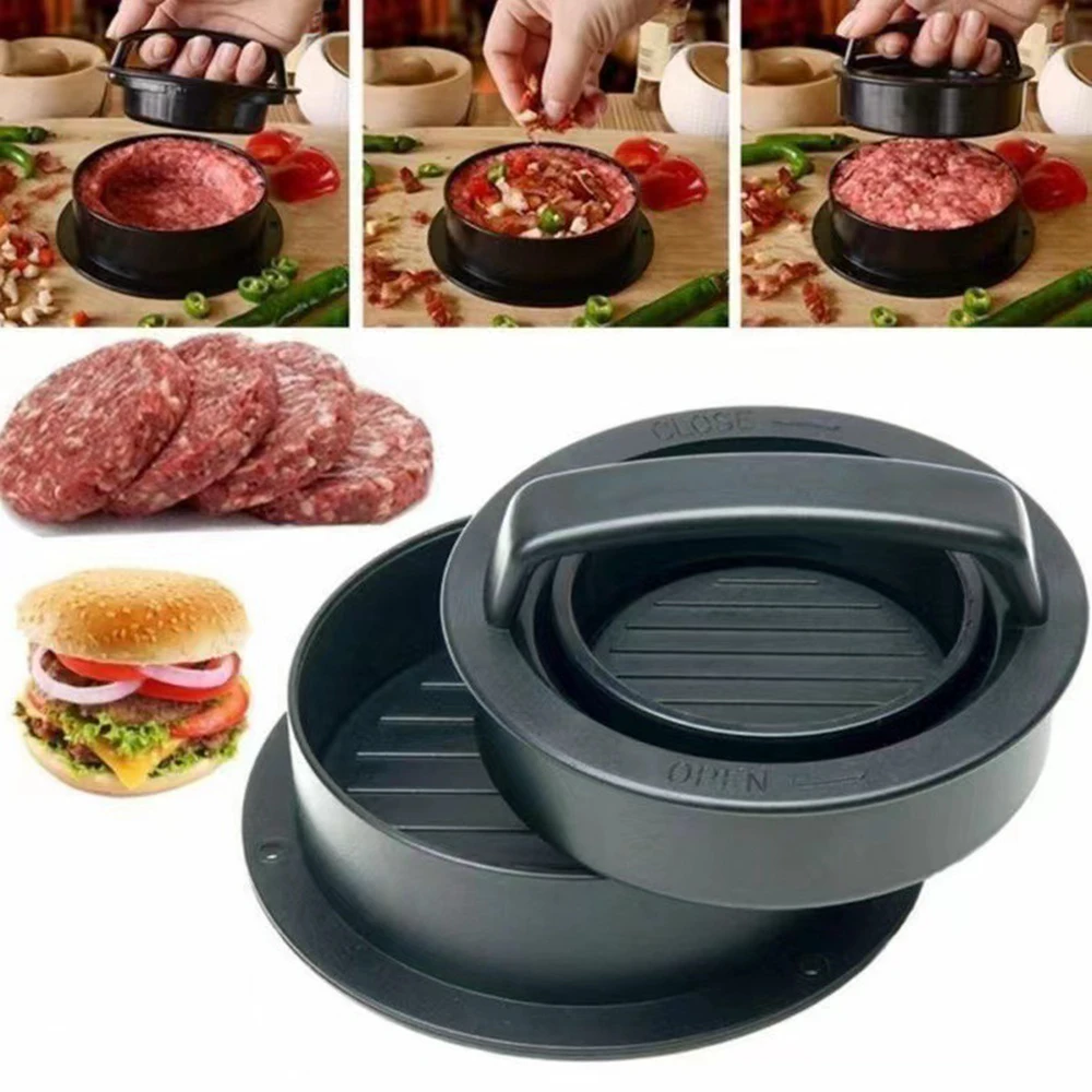 جولة همبرغر برغر الصحافة لحوم  - مراجعة Kitchen Gadgets Modern وسعره