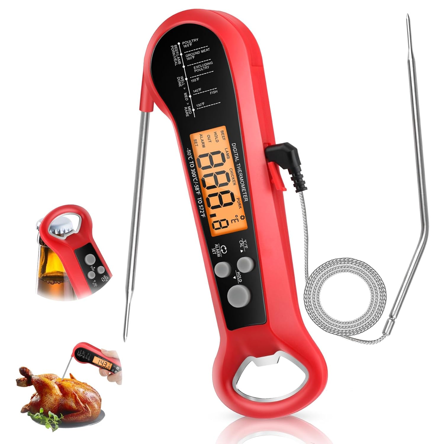 ميزان حرارة رقمي احترافي للحوم - مراجعة Instant Read Thermometer وسعره