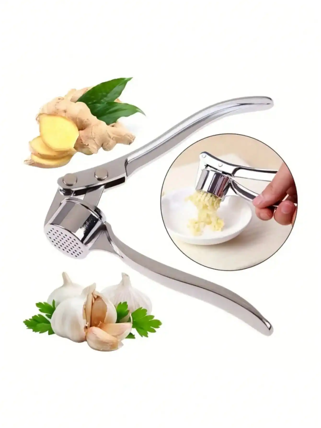 مكبس ثوم يدوي من الفولاذ المقا - مراجعة Manual Garlic Press وسعره