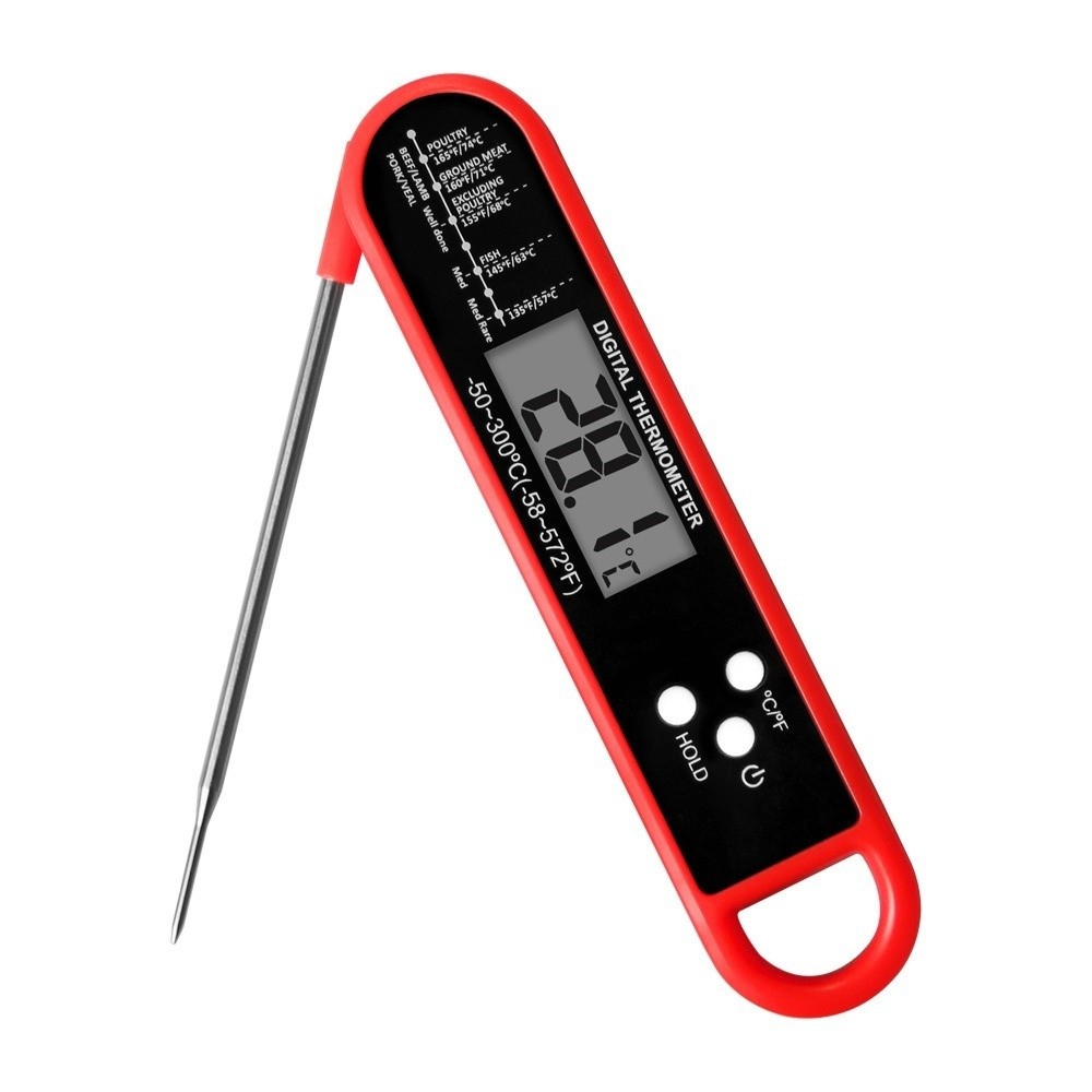 مقياس حرارة رقمي للحوم بشاشة ع - مراجعة Instant Read Thermometer وسعره