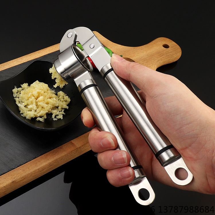 مكبس ثوم يدوي من الفولاذ المقا - مراجعة Manual Garlic Press وسعره