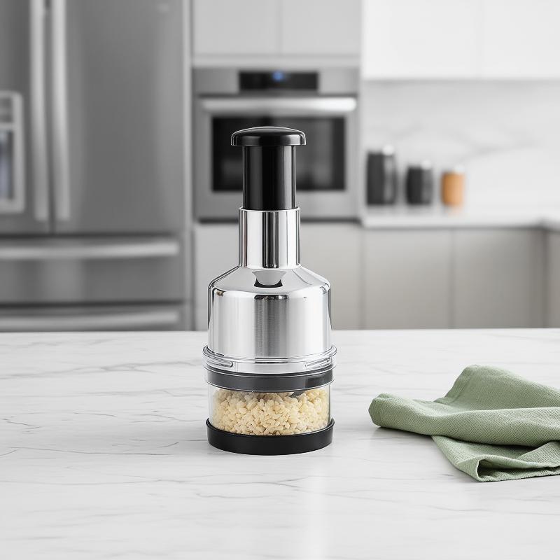 مكبس ثوم يدوي من الفولاذ المقا - مراجعة Manual Garlic Press وسعره
